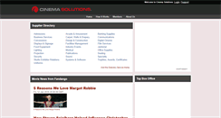 Desktop Screenshot of cinemasolutions.com
